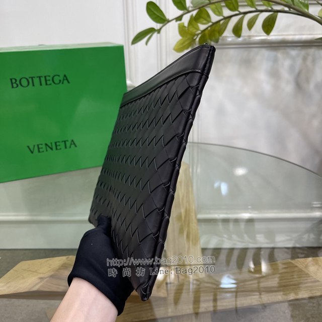 Bottega veneta高端男包 98081 寶緹嘉頂級胎牛皮手包 BV經典款編織男士手拿包  gxz1190